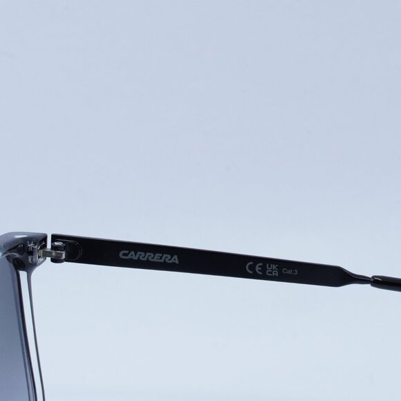CARRERA 1056/S 080S 9O Sunglasses Black White Aviator Frame, Grey Lenses - Picture 5 of 10